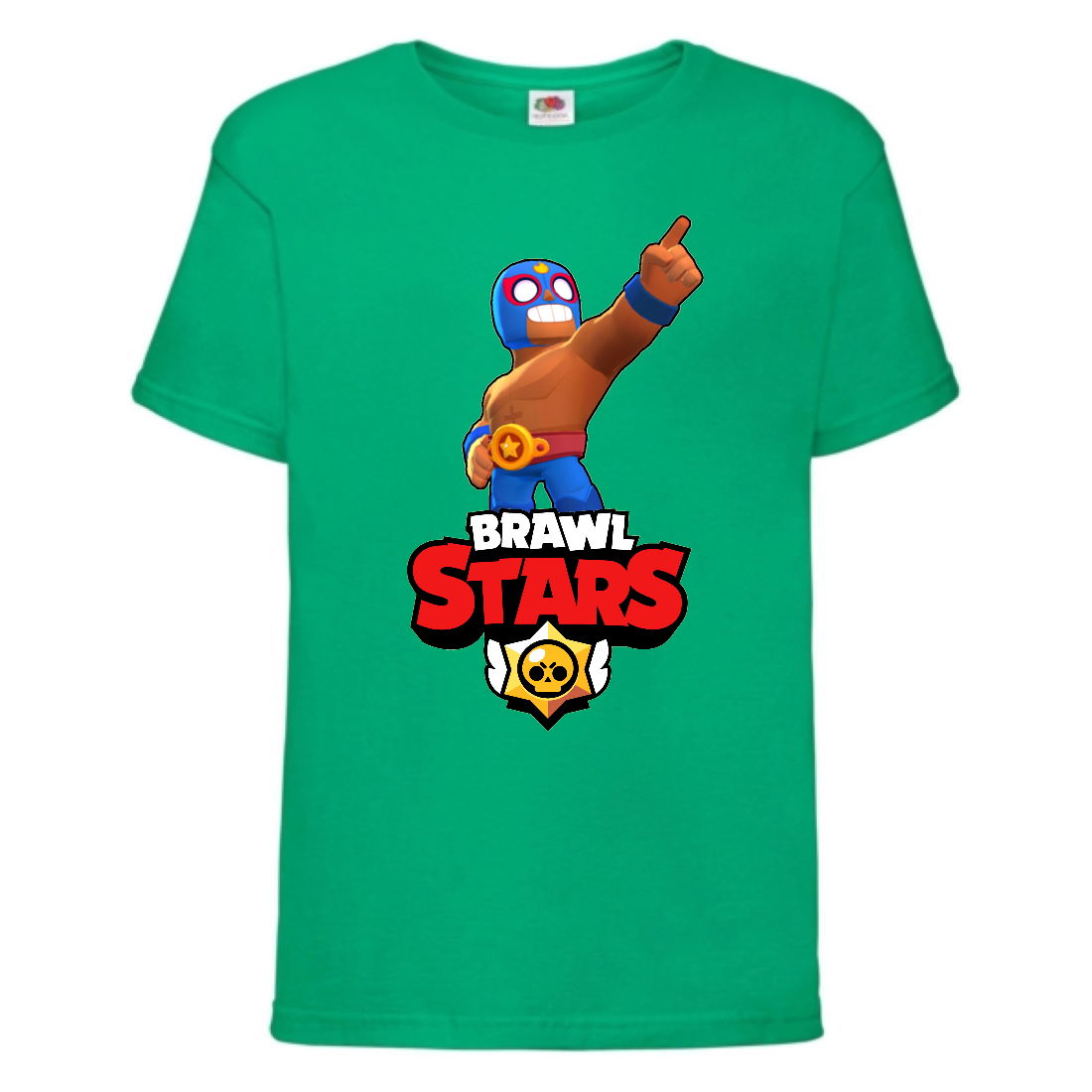 

Футболка детская Бравл Старс Эль Примо (Brawl Stars El Primo) зеленая (BS ElPr grn-2) 164 см