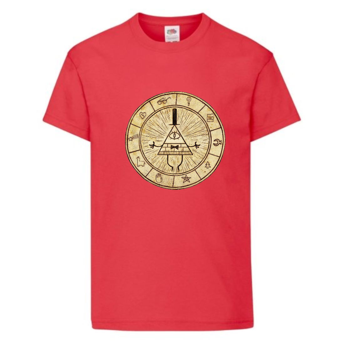 

Футболка детская Гравити Фолз Билл шифр (Gravity Falls Bill) красная (GF rd-1) 140 см