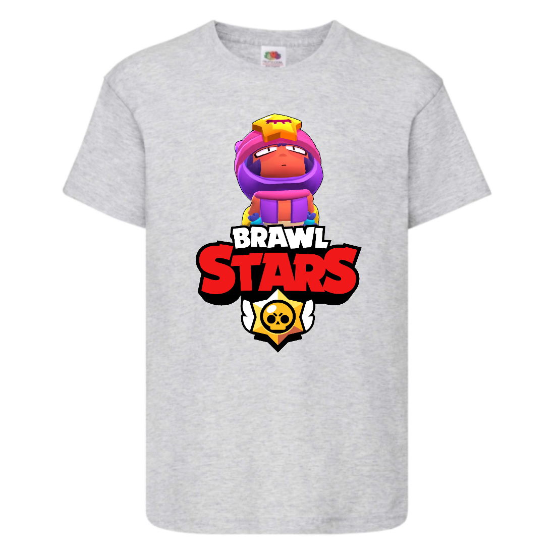 

Футболка детская Бравл Старс Сэнди 3 (Brawl Stars Sandy) серая 140 см
