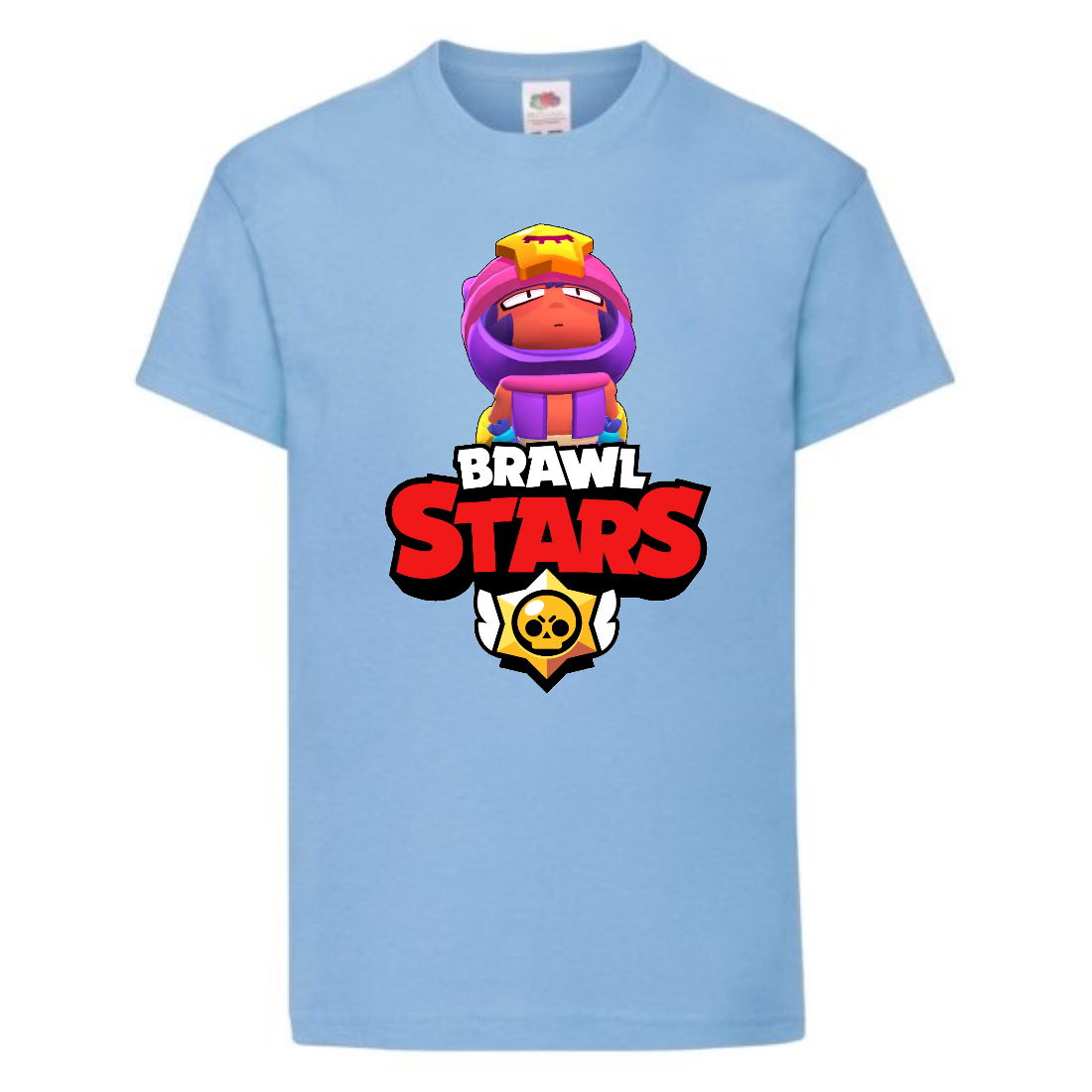 

Футболка детская Бравл Старс Сэнди 3 (Brawl Stars Sandy) светло голубая 164 см