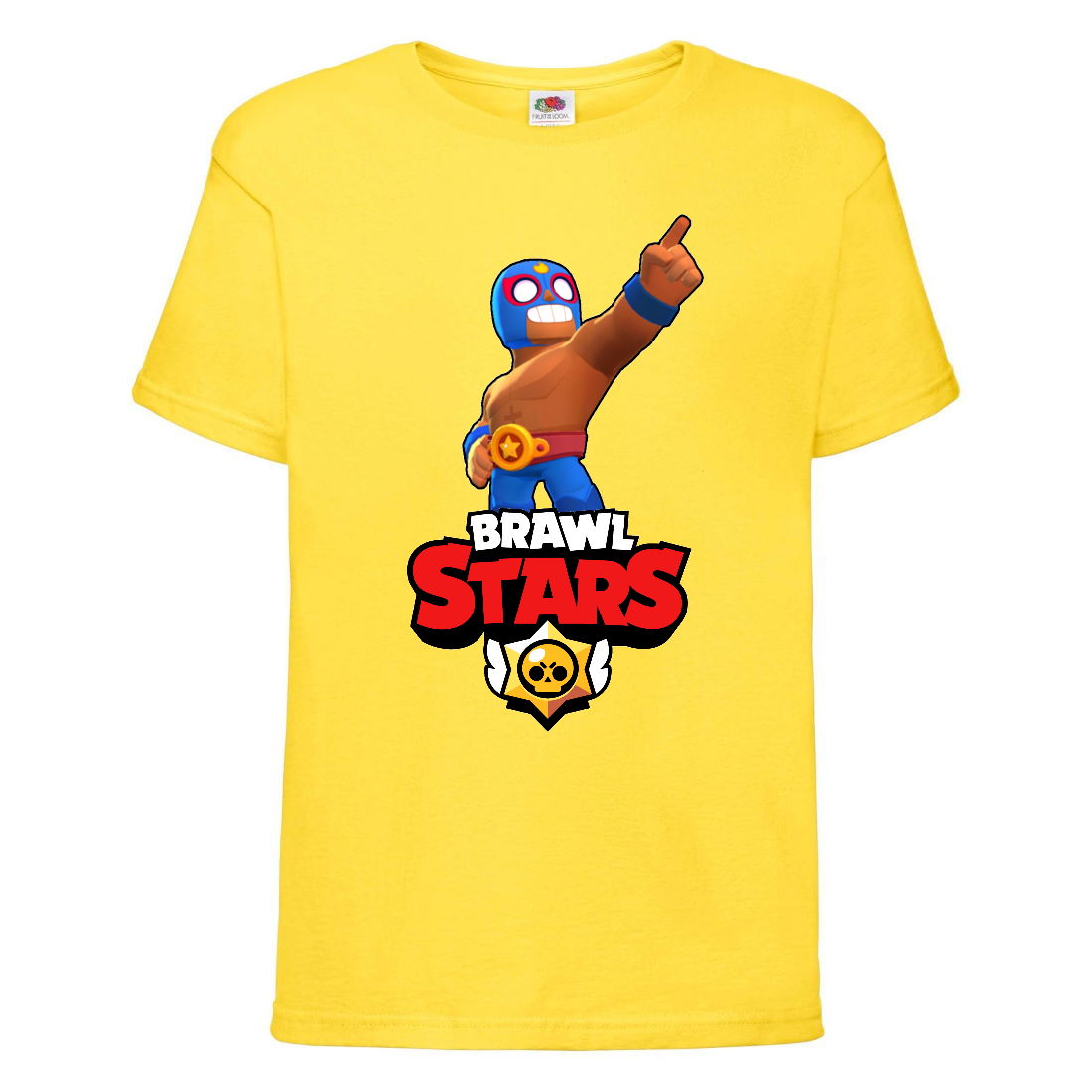 

Футболка детская Бравл Старс Эль Примо (Brawl Stars El Primo) желтая (BS ElPr yel-2) 164 см