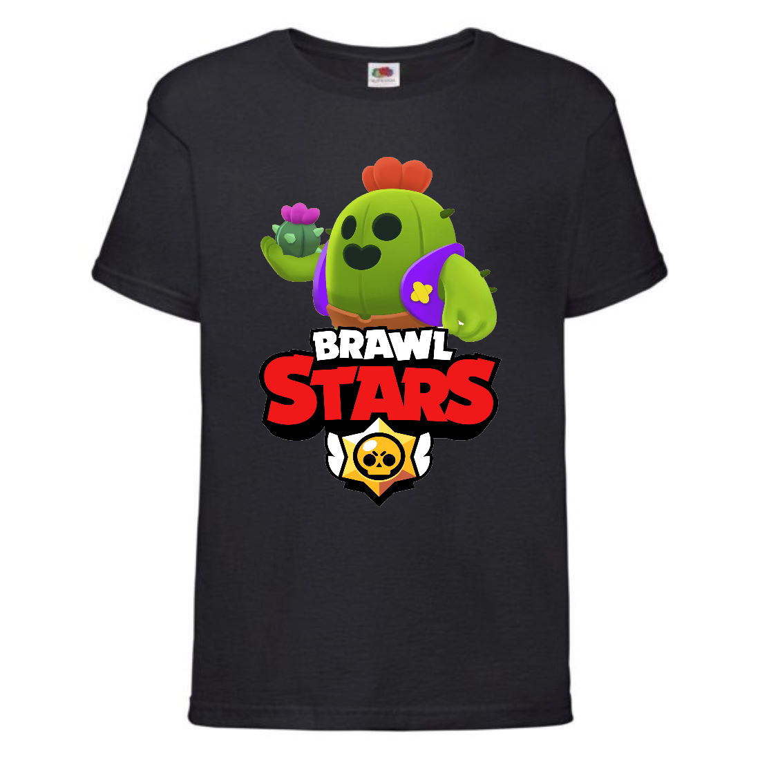 

Футболка детская Бравл Старс Спайк (Brawl Stars Spike) черная 152 см