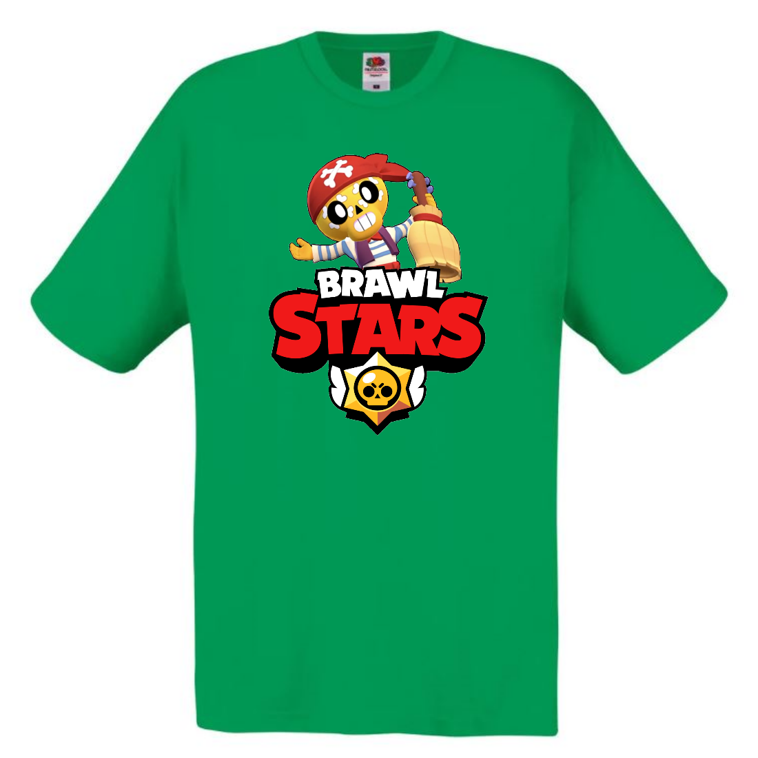 

Футболка детская Бравл Старс ПОКО пират (Brawl Stars Poko) зеленая 164 см