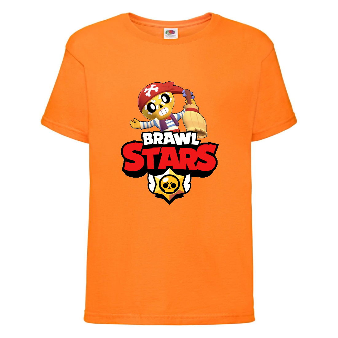 

Футболка детская Бравл Старс ПОКО пират (Brawl Stars Poko) оранжевая 164 см