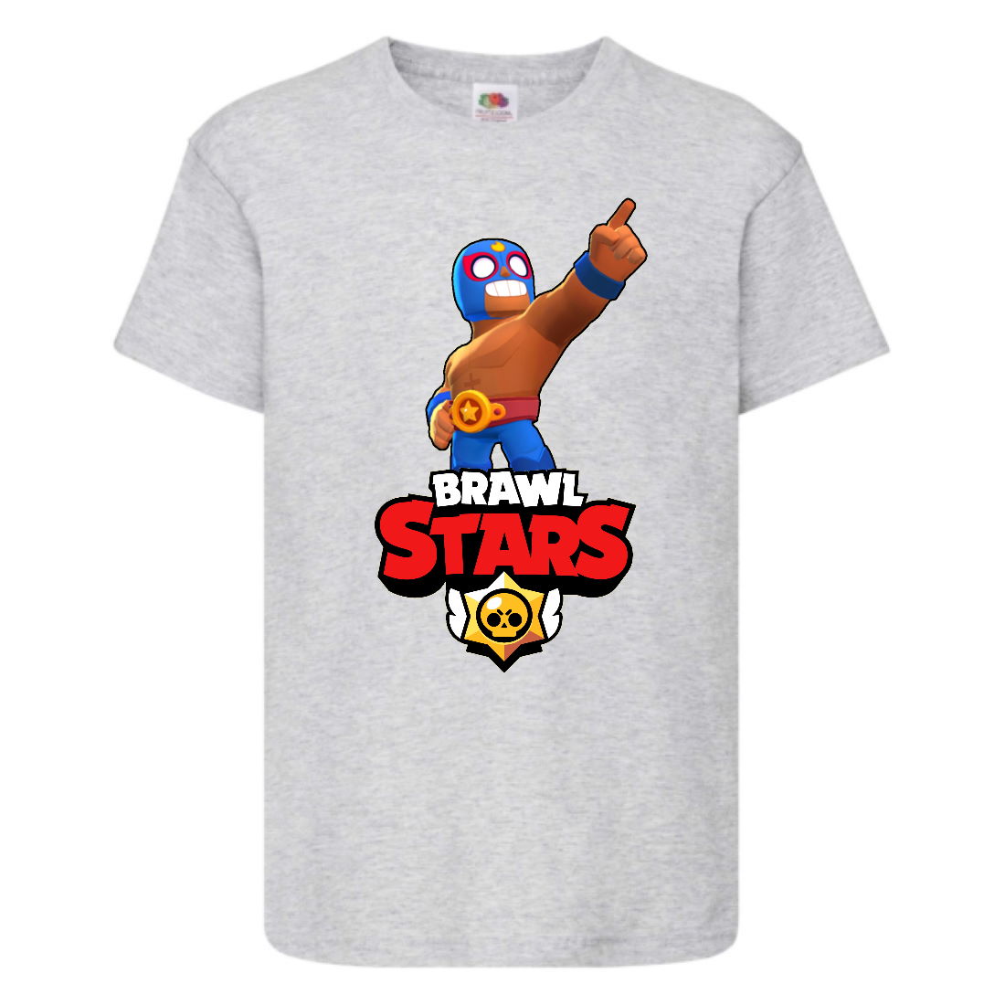 

Футболка детская Бравл Старс Эль Примо (Brawl Stars El Primo) серая (BS ElPr gr-2) 128 см