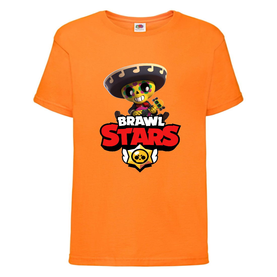 

Футболка детская Бравл Старс ПОКО (Brawl Stars Poko) оранжевая 164 см