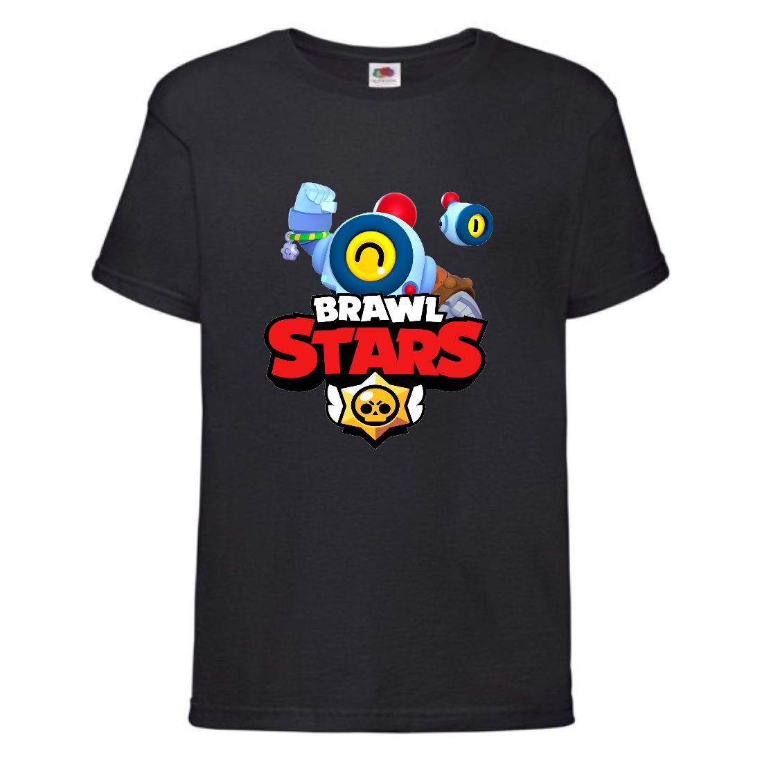 

Футболка детская Бравл Старс Нани (Brawl Stars Nani) черная 164 см