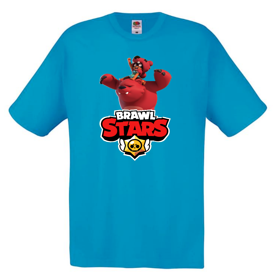 

Футболка детская Бравл Старс Нита (Brawl Stars Nita) голубая 128 см