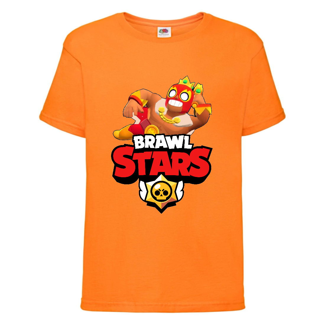 

Футболка детская Бравл Старс Король Эль Примо (Brawl Stars El Primo King) оранжевая (BS ElKg or-3) 152 см