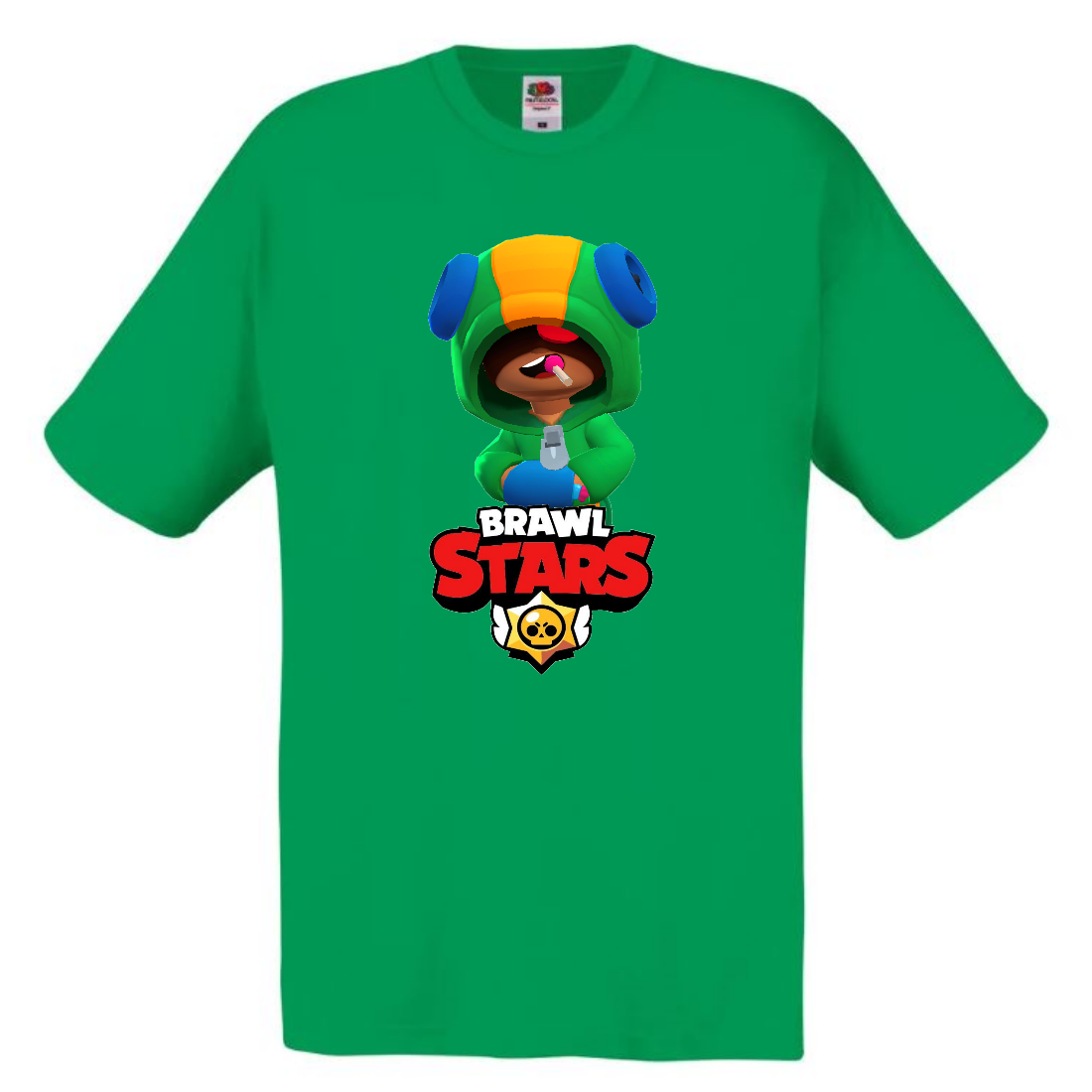 

Футболка детская Бравл Старс Леон (Brawl Stars Leon) зеленая 140 см