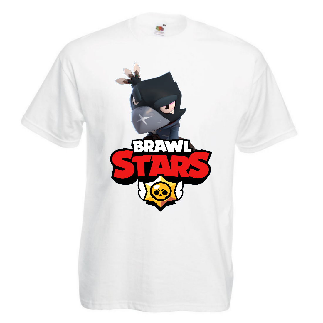 

Футболка детская Бравл Старс Ворон 3 (Brawl Stars Voron) белая 152 см