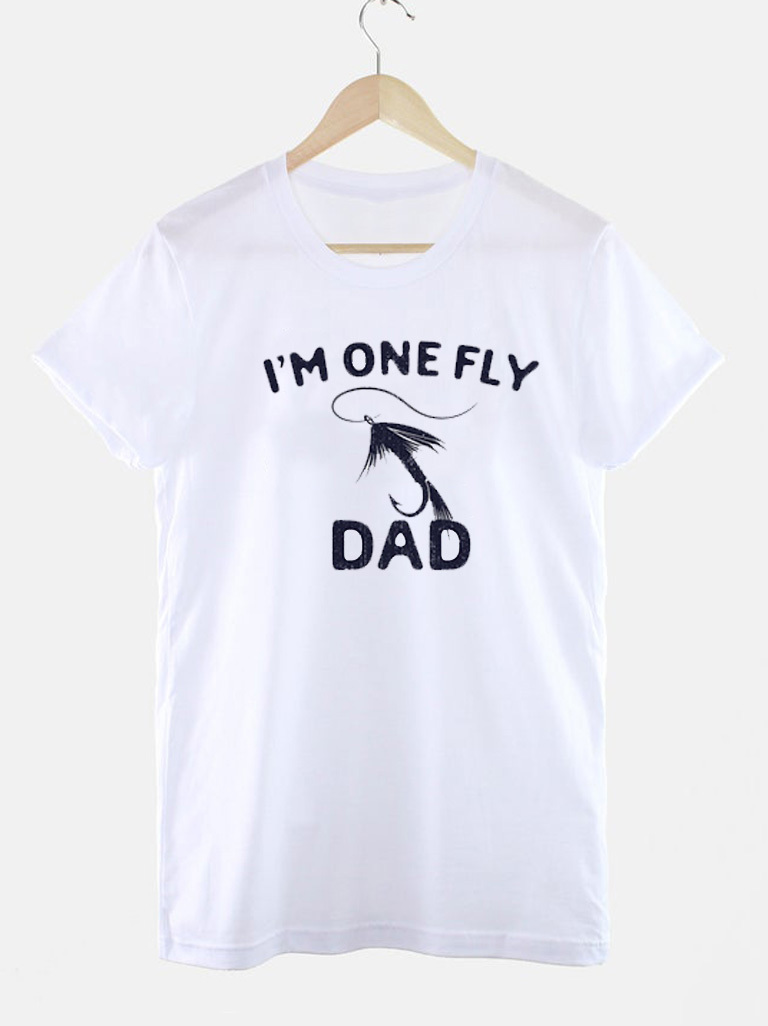 Акція на Футболка Love&Live I'm one fly dad LLP00687 S Біла від Rozetka