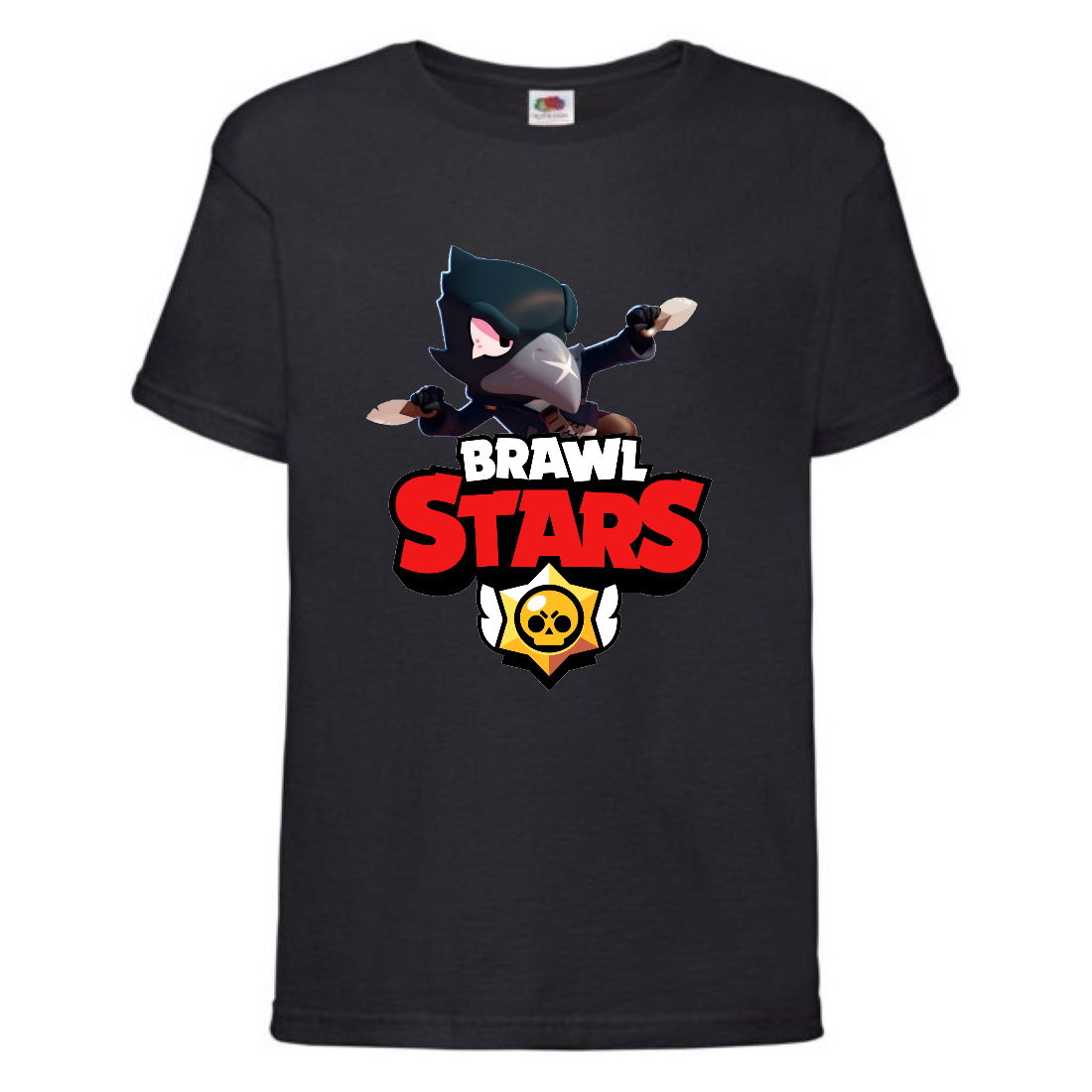

Футболка детская Бравл Старс Ворон 2 (Brawl Stars Voron) черная 164 см