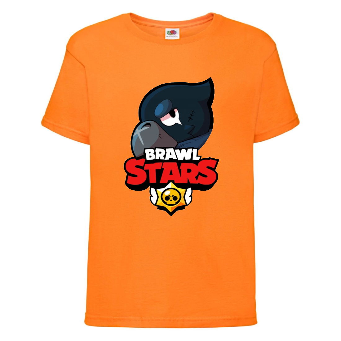 

Футболка детская Бравл Старс Ворон (Brawl Stars Voron) оранжевая 152 см
