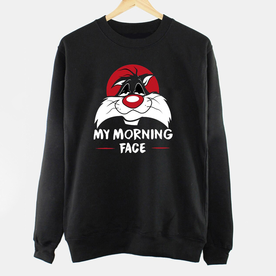 Акція на Світшот Love&Live My morning face LLP00983 XXXL Чорний від Rozetka