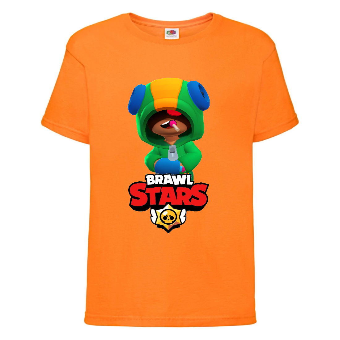 

Футболка детская Бравл Старс Леон (Brawl Stars Leon) оранжевая 164 см