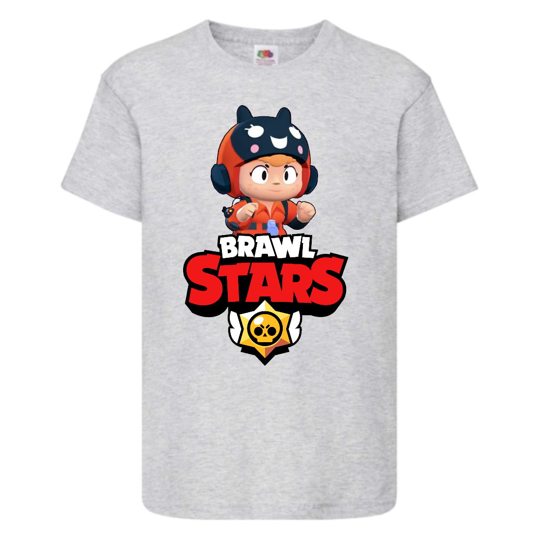 

Футболка детская Бравл Старс Беа (Brawl Stars Bea) серая 128 см