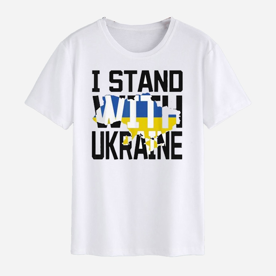 Акция на Футболка Love&Live I stand with Ukraine LLP01508 XL Біла от Rozetka