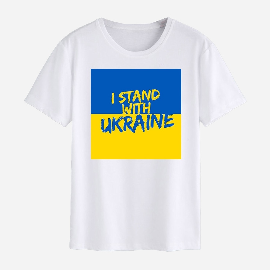 Акція на Футболка Love&Live I stand with Ukraine-2 LLP01509 M Біла від Rozetka