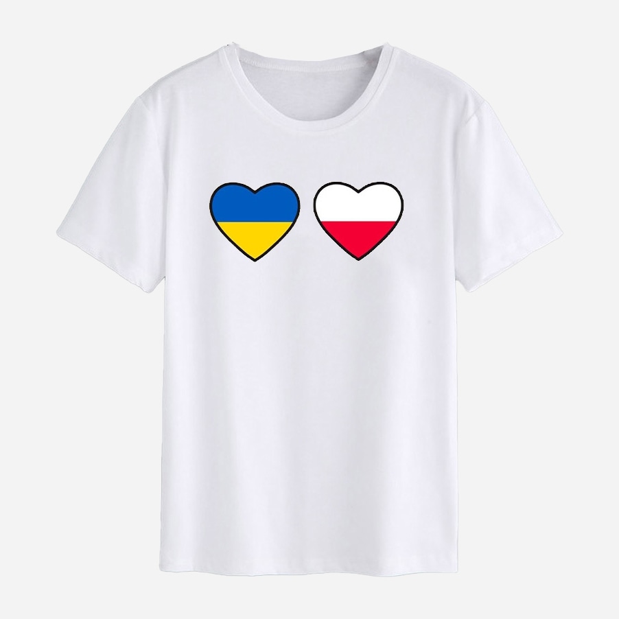 Акція на Футболка Love&Live Ukraina Polska LLP01595 M Біла від Rozetka