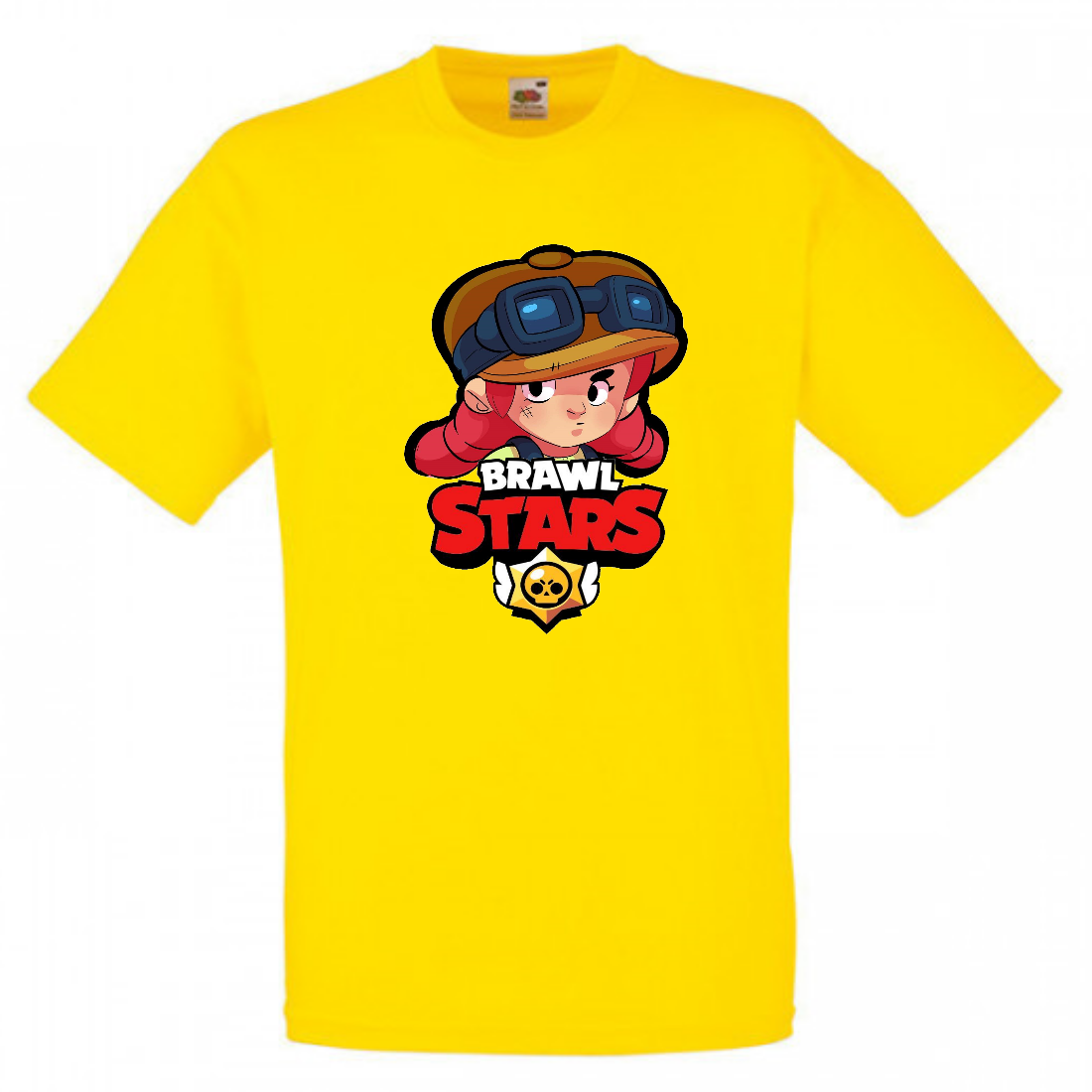 

Футболка детская Бравл Старс Джесси (Brawl Stars Jessie) желтая 140 см