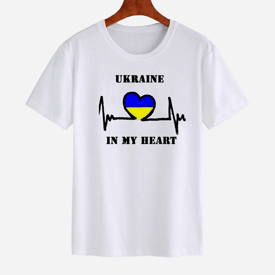 Акція на Футболка жіноча Love&Live Ukraine in my heart-2 LLP01579 XXL Бiла від Rozetka