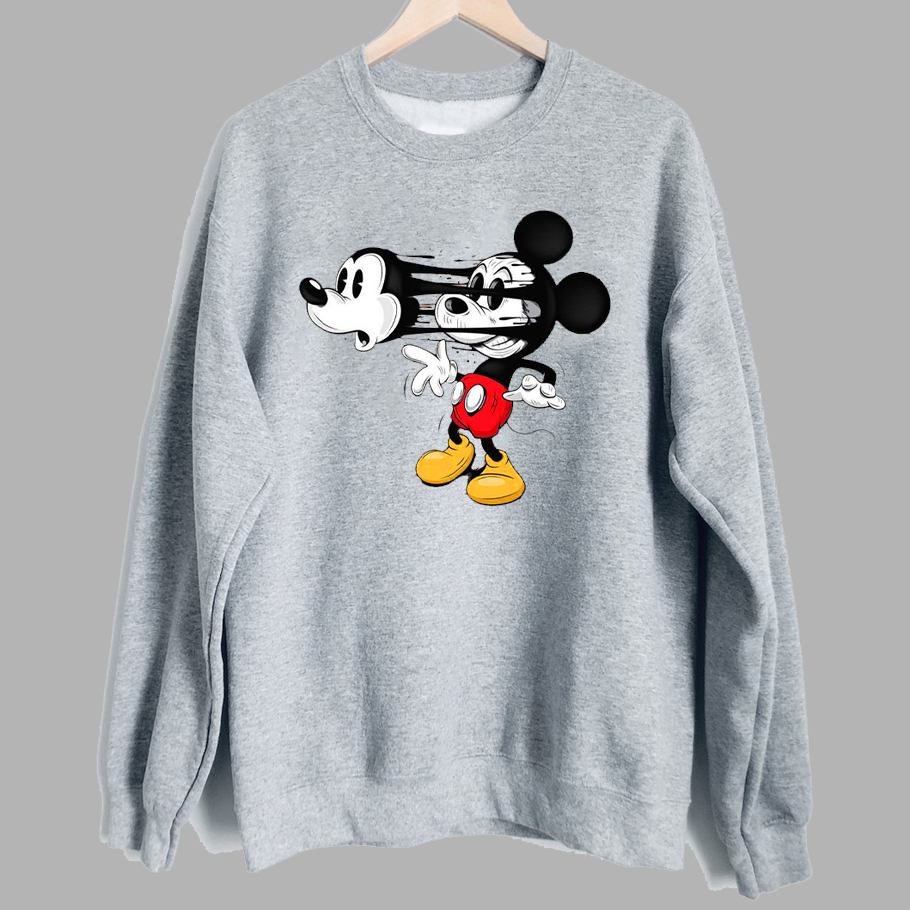 Акція на Світшот Love&Live Mickey is crazy LLP02331 XL Сірий від Rozetka