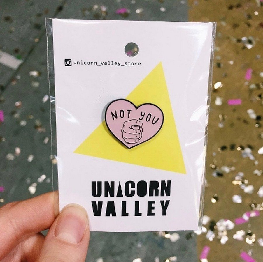 

Значок Unicorn Valley store "Not you", Счастья Здоровья