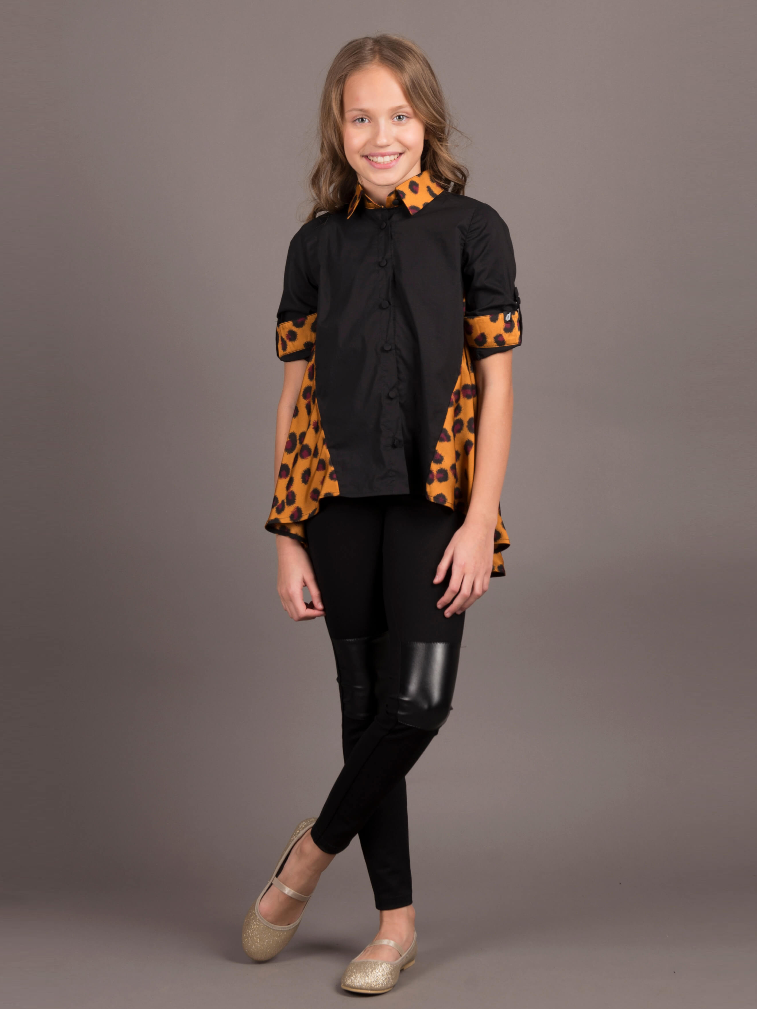 

Блуза ANDRE TAN Kids K30040P 146-152 см Коричневая