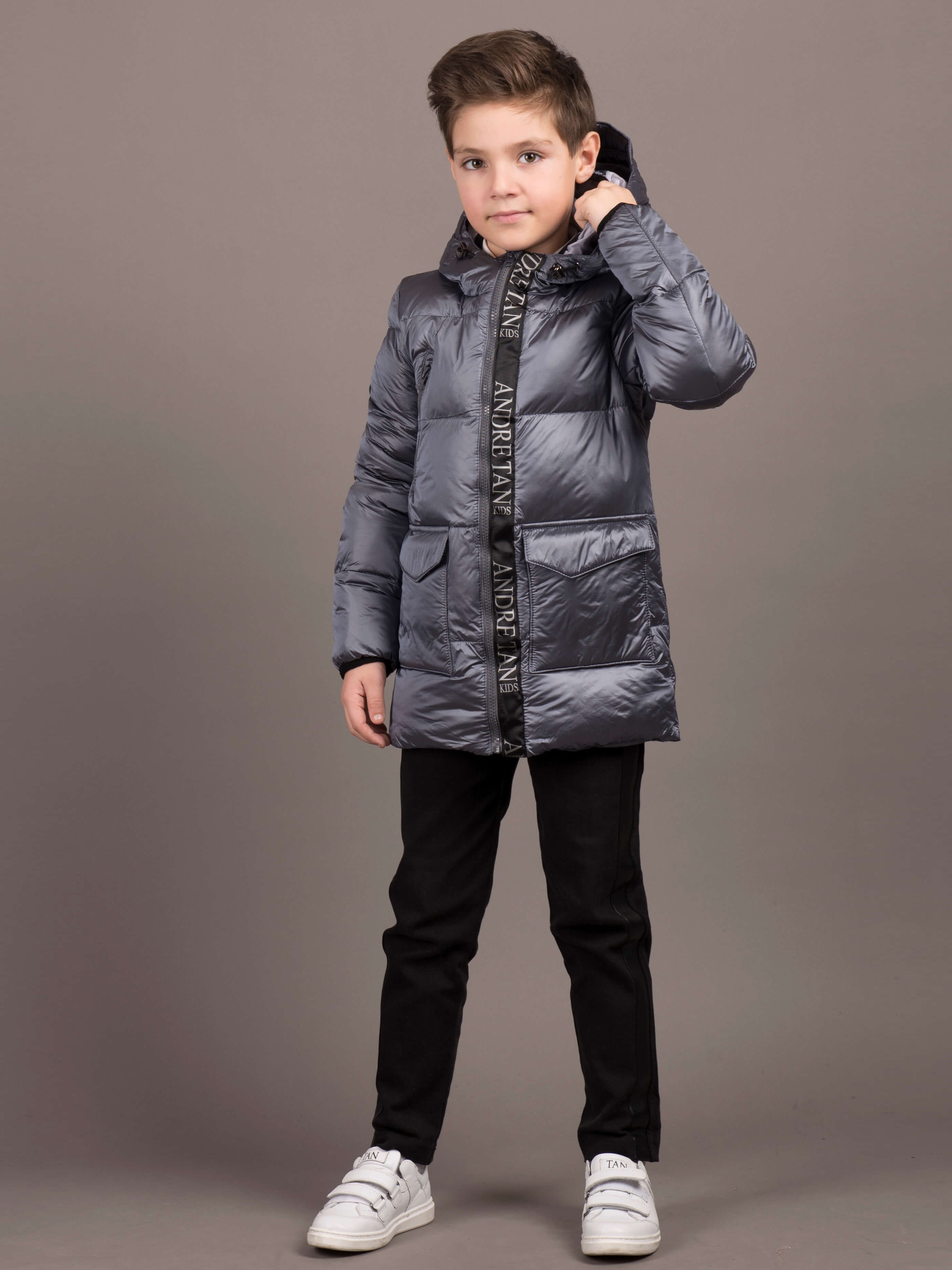 

Куртка ANDRE TAN Kids K30080P 134 см Серая