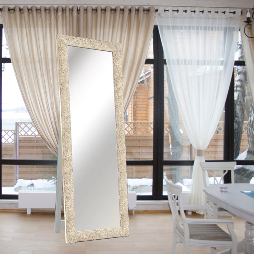 

Напольное зеркало IWARUM Textured Cubes Beige 60x174 бежевое