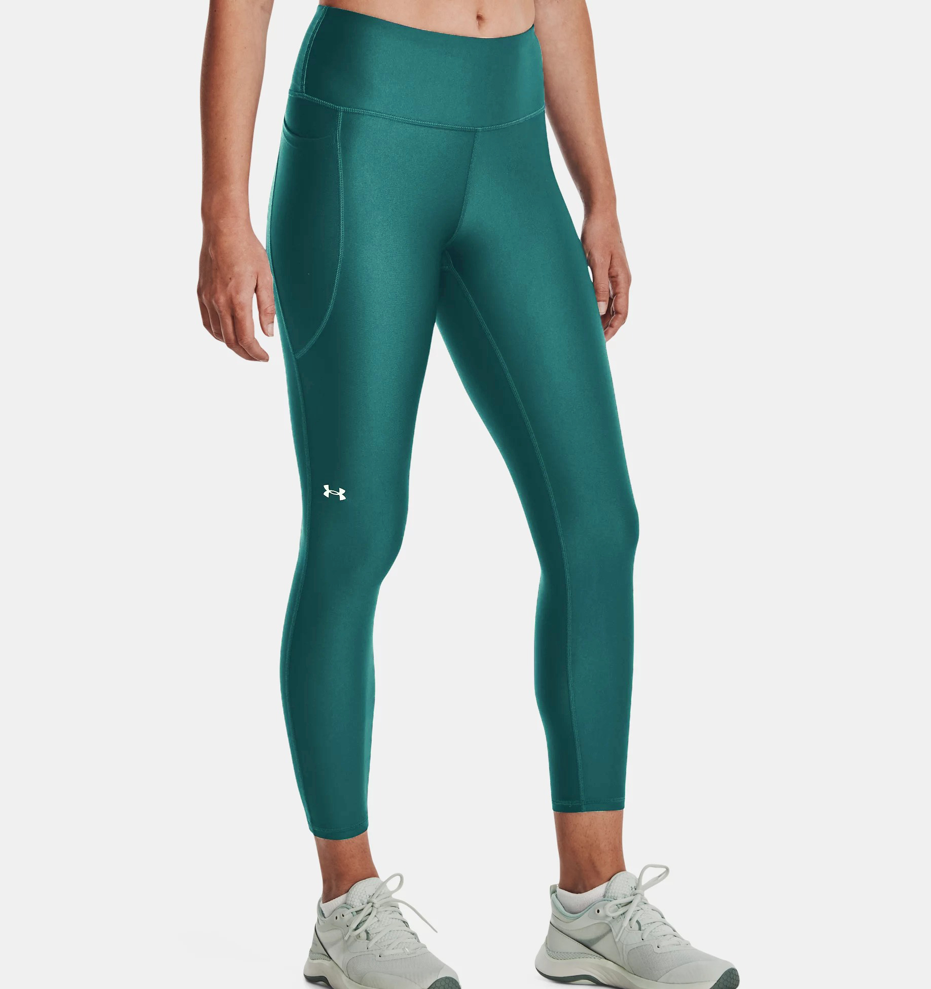 Under Armour, Branded Legging, Black / White