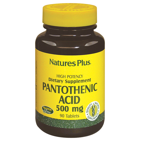 

Витамины Natures Plus Пантотеновая Кислота (B5) Pantothenic Acid 500 мг 90 таблеток (97467020306)