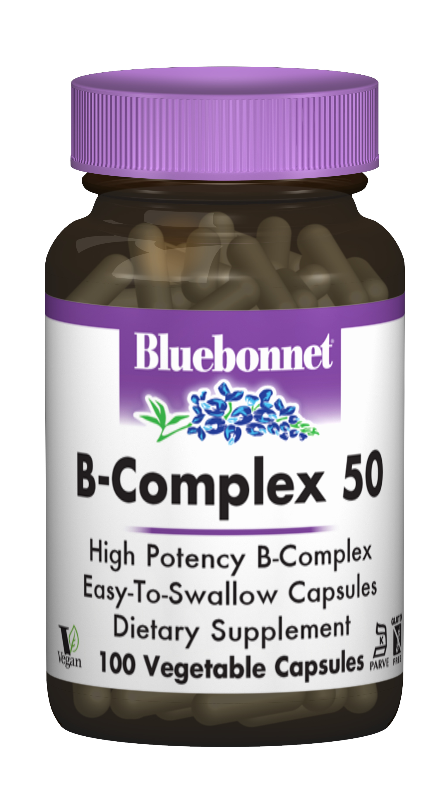 

Витамины Bluebonnet Nutrition В-Комплекс 50 100 гелевых капсул
