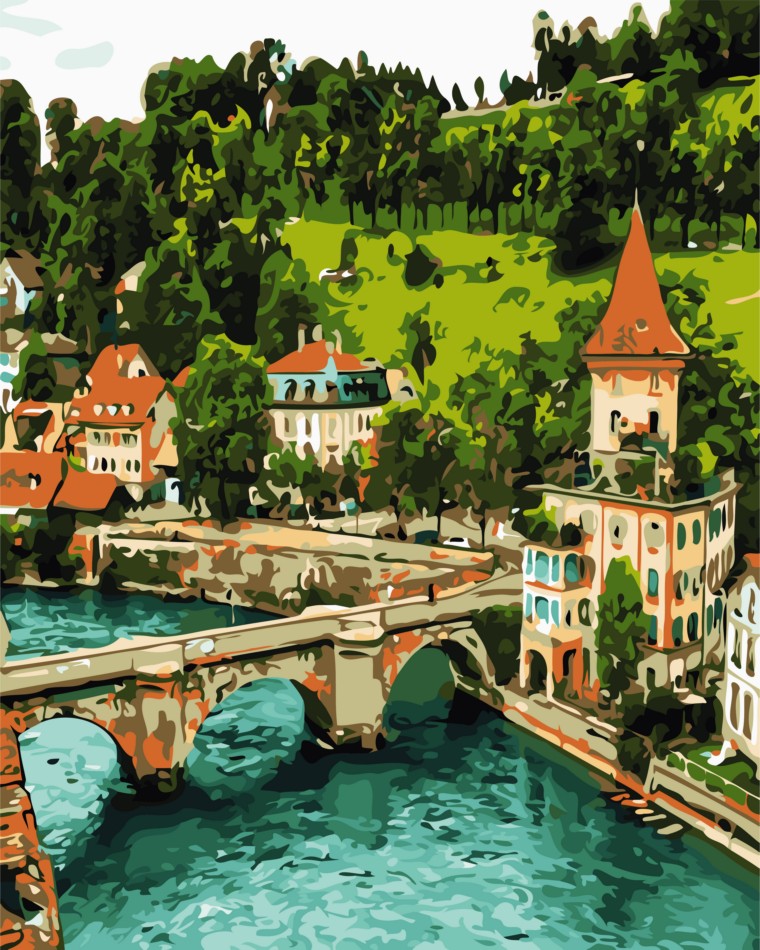 

Картина по номерам Немецкий замок, ArtStory 40x50 (AS0693) (0097-369)