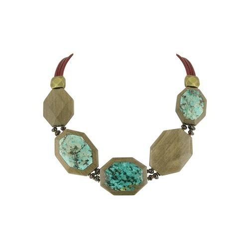 

Колье Nature Bijoux из серого эбенового дерева африканской бирюзы и граната GUADALQUIVIR (15-19311)