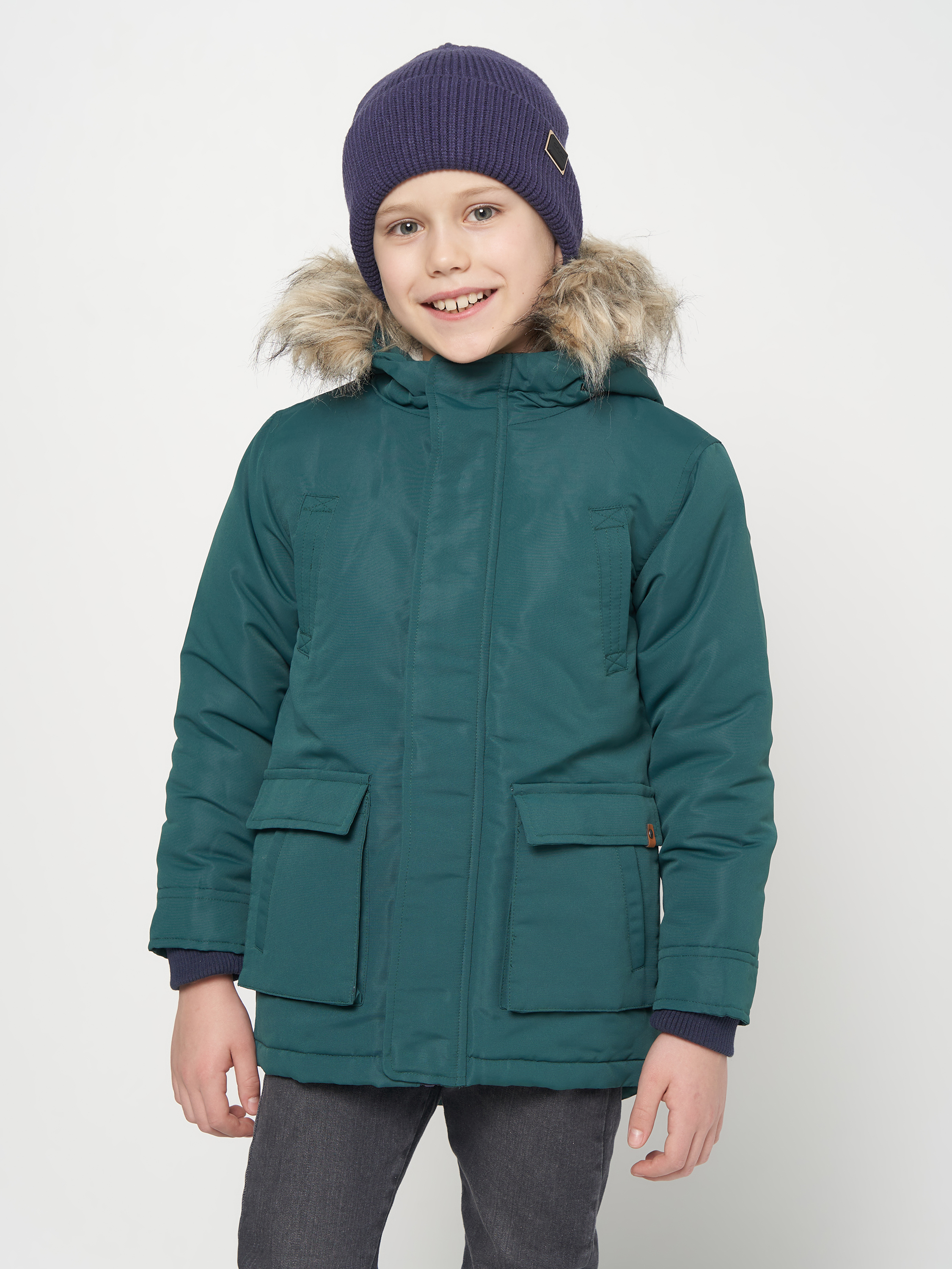Акция на Дитяча демісезонна куртка-парка для хлопчика Zippy ZKBAP0101_22016 31047463009 110 см Темно-зелена от Rozetka
