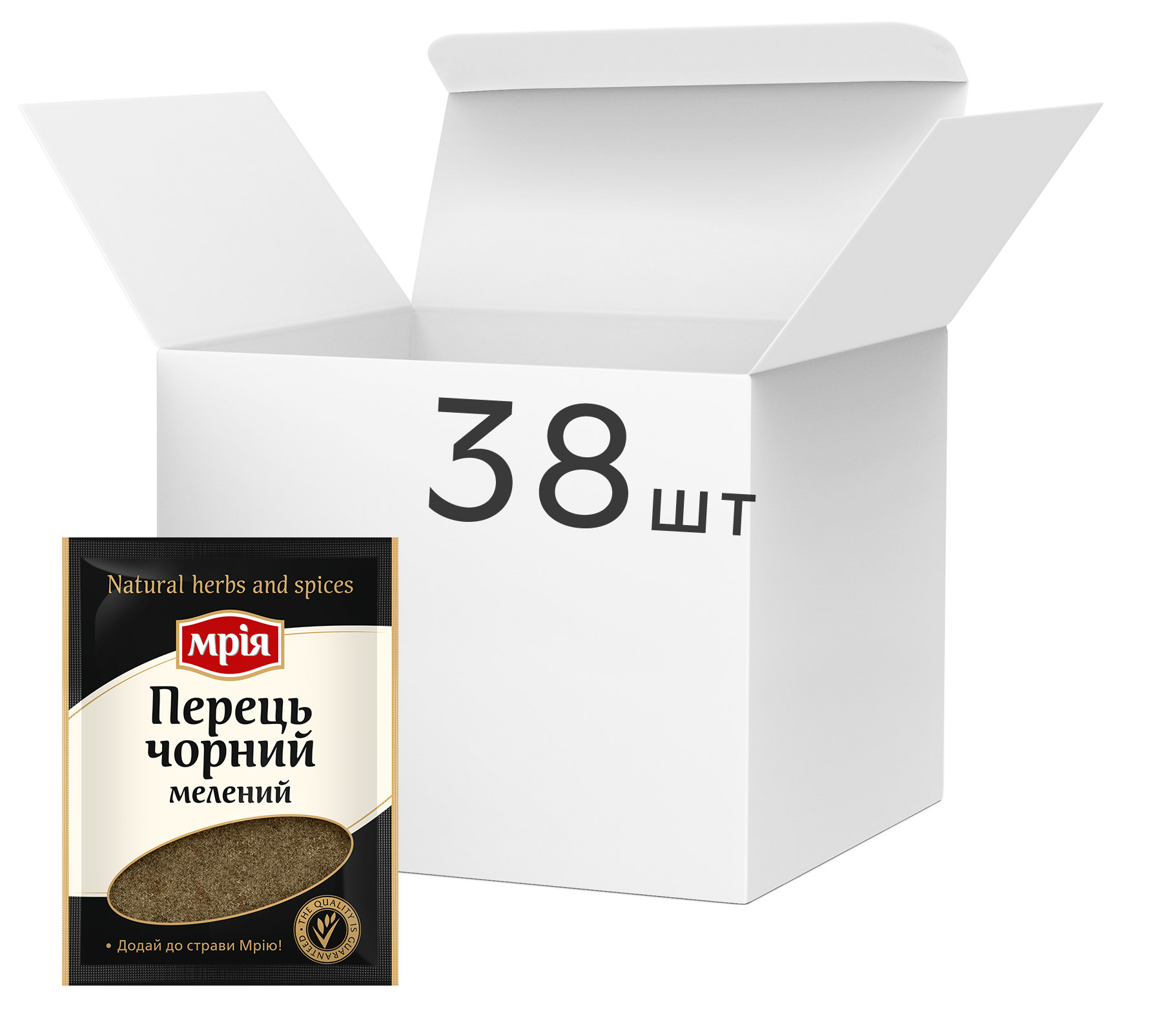 Акція на Упаковка специй Мрія Перец черный молотый 20 г х 38 шт (4820154832991) від Rozetka UA