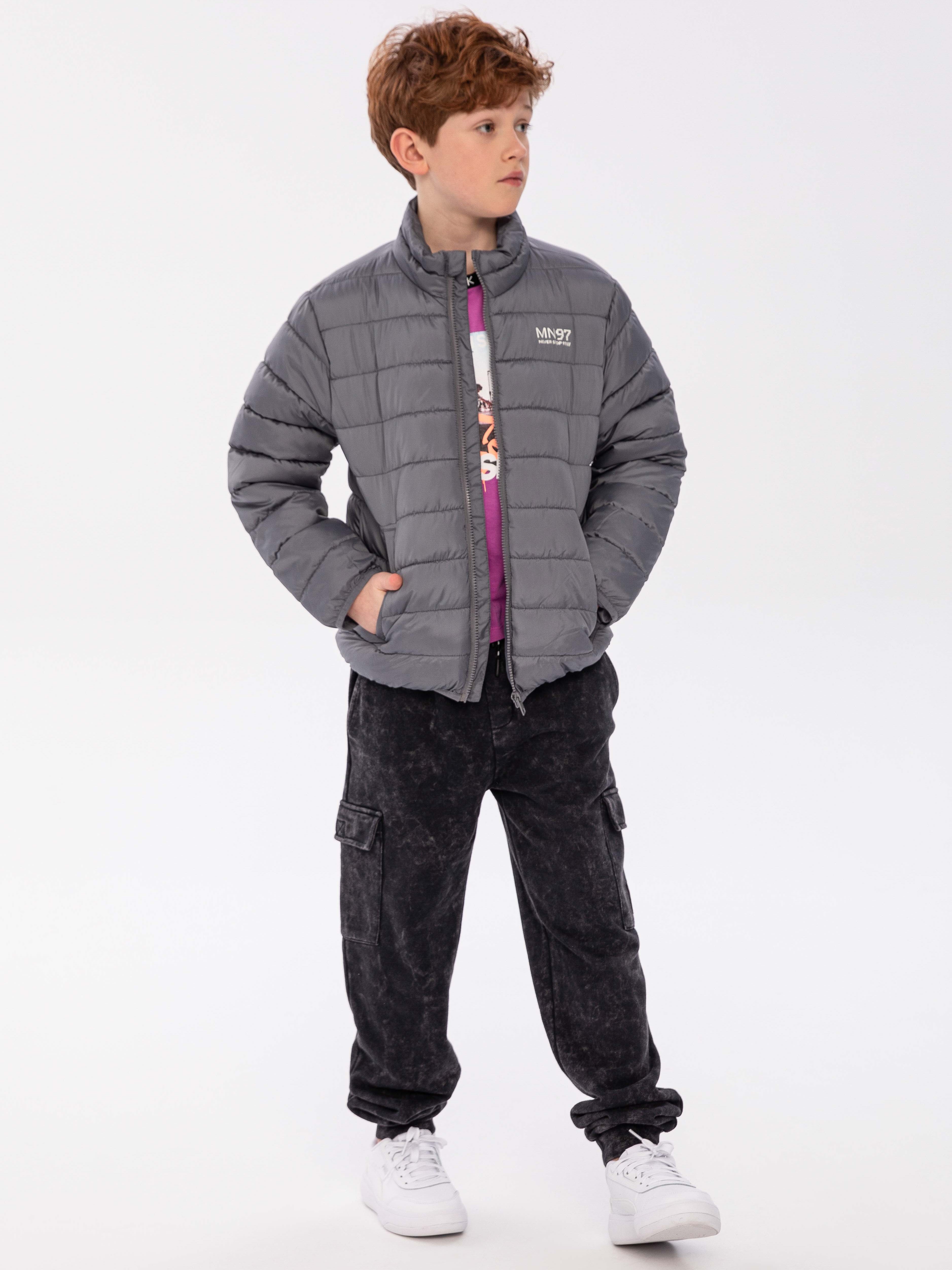 Акция на Дитяча демісезонна куртка для хлопчика Minoti 13coat 18 38552JNR 104-110 см Сіра от Rozetka