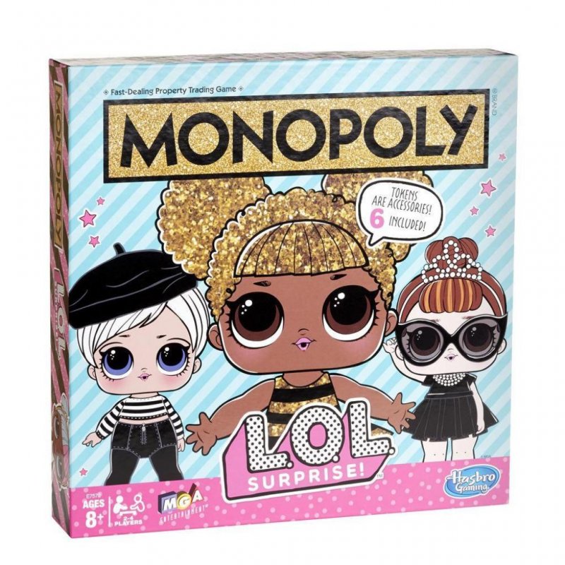 

Настольная игра Hasbro Монополия ЛОЛ Сюрприз (англ) (E7572)