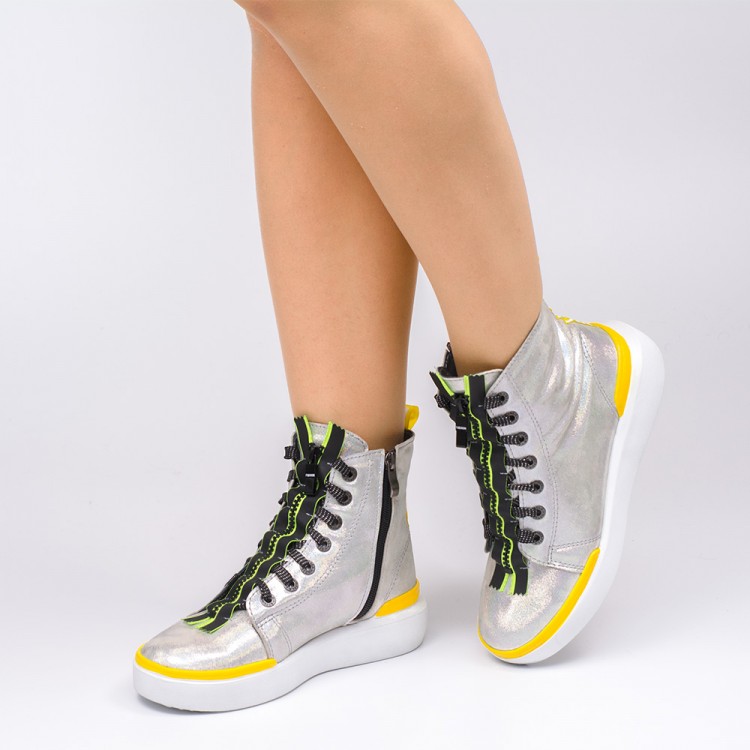 

Кеды Winner Boots серебристые 747-22 38