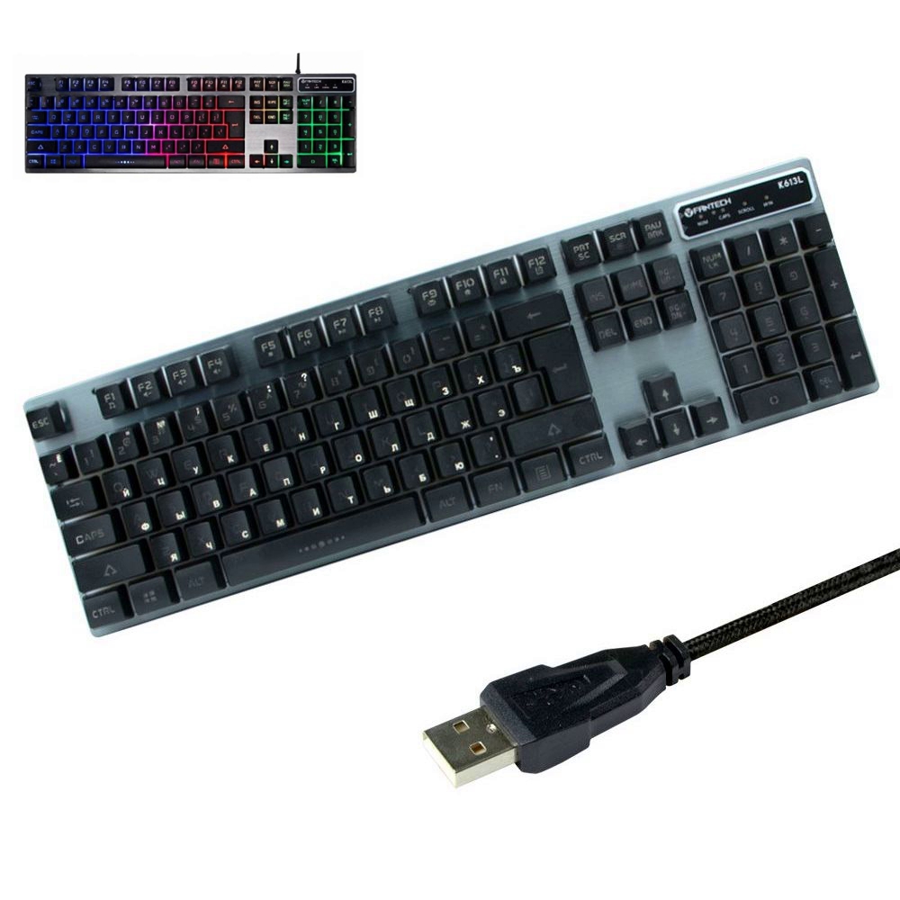 Геймерская клавиатура игровая с RGB подсветкой Fantech FIGHTER II K613L ...