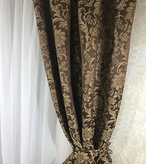 

Комплект штор Natalka Шарлота 140х260 2шт с подхватами Шоколадный Pro