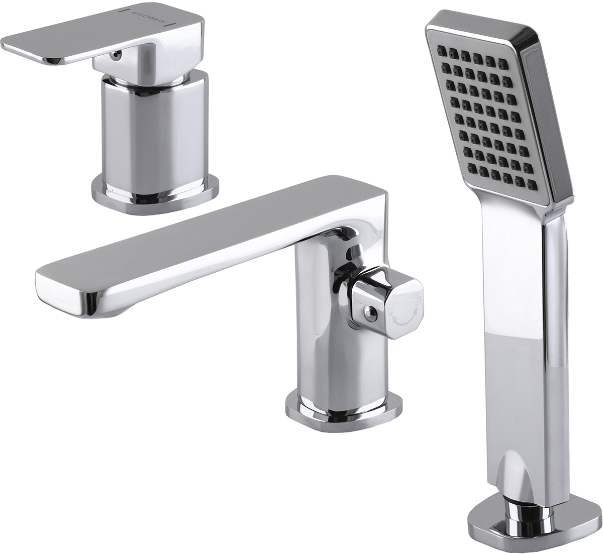 

Смеситель для ванны GLOBUS LUX Milano GLM-109 с душевым гарнитуром