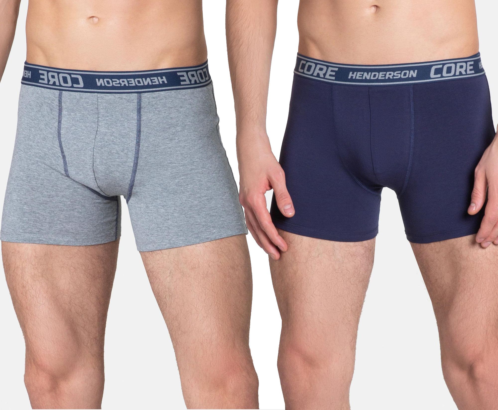 Мужские трусы-боксеры удлиненные Henderson 38845 Law (2 шт) L Серые ...