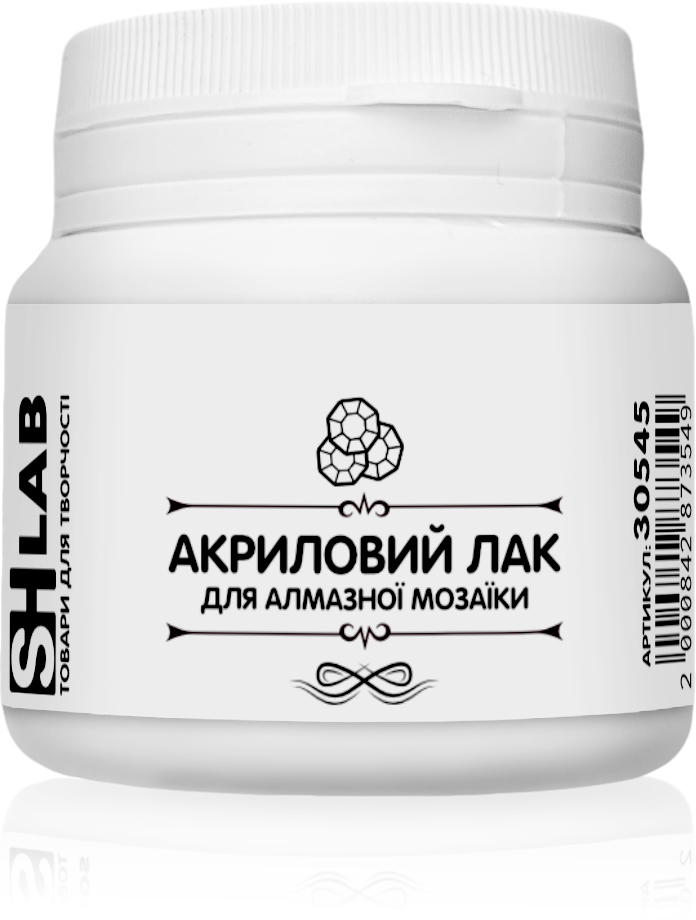 Акриловый Лак для Алмазной Мозаики SHLab (Глянцевый 50мл) (30545 ...