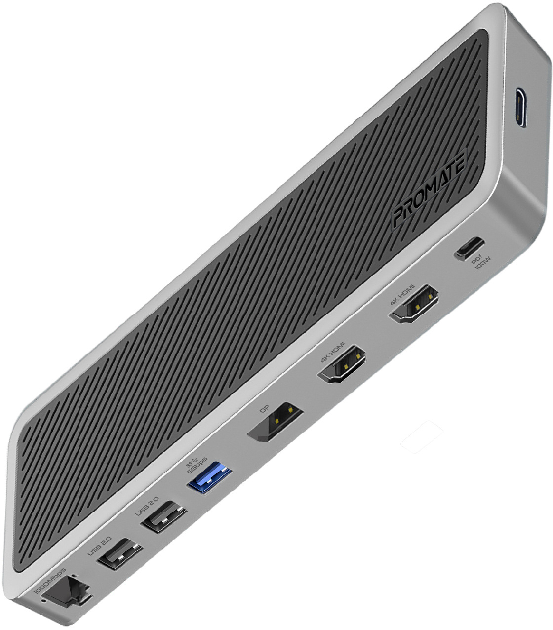 USB-C хаб Promate ApexHub-MST 13 в 1 Серый (apexhub-mst.grey) – фото ...