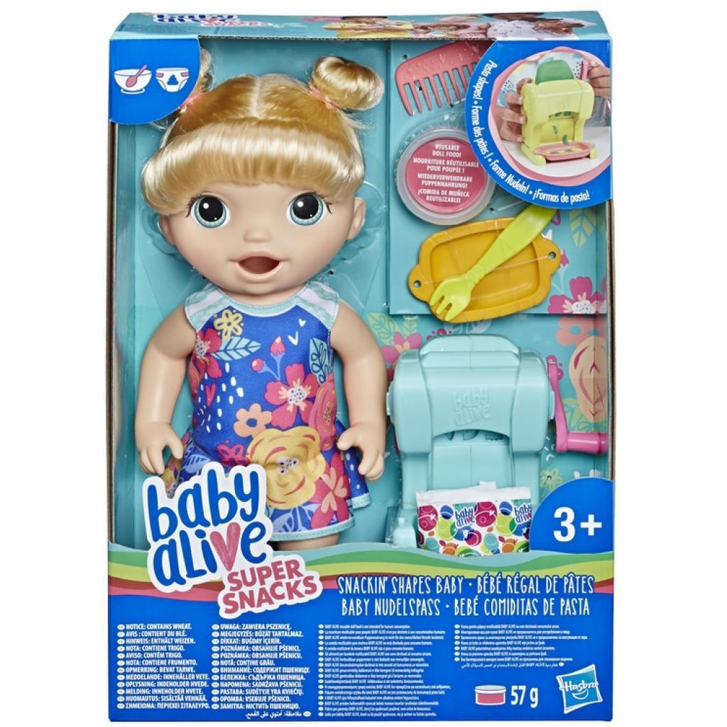 

Кукла Hasbro Baby Alive Малышка блондинка и Макароны (E3694)