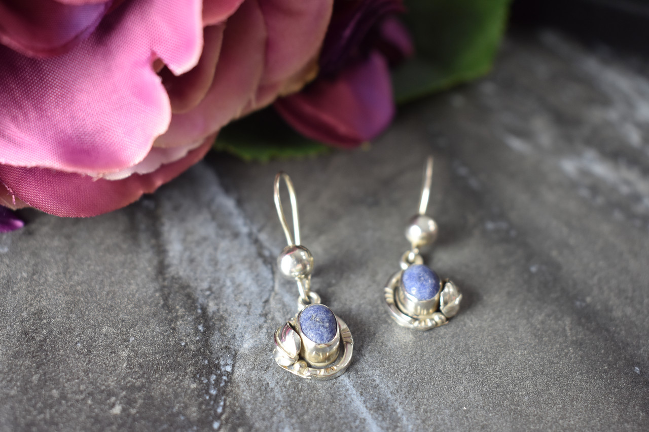 

Серьги Из Серебра С Камнем Содалит Sky Jewelry 73635