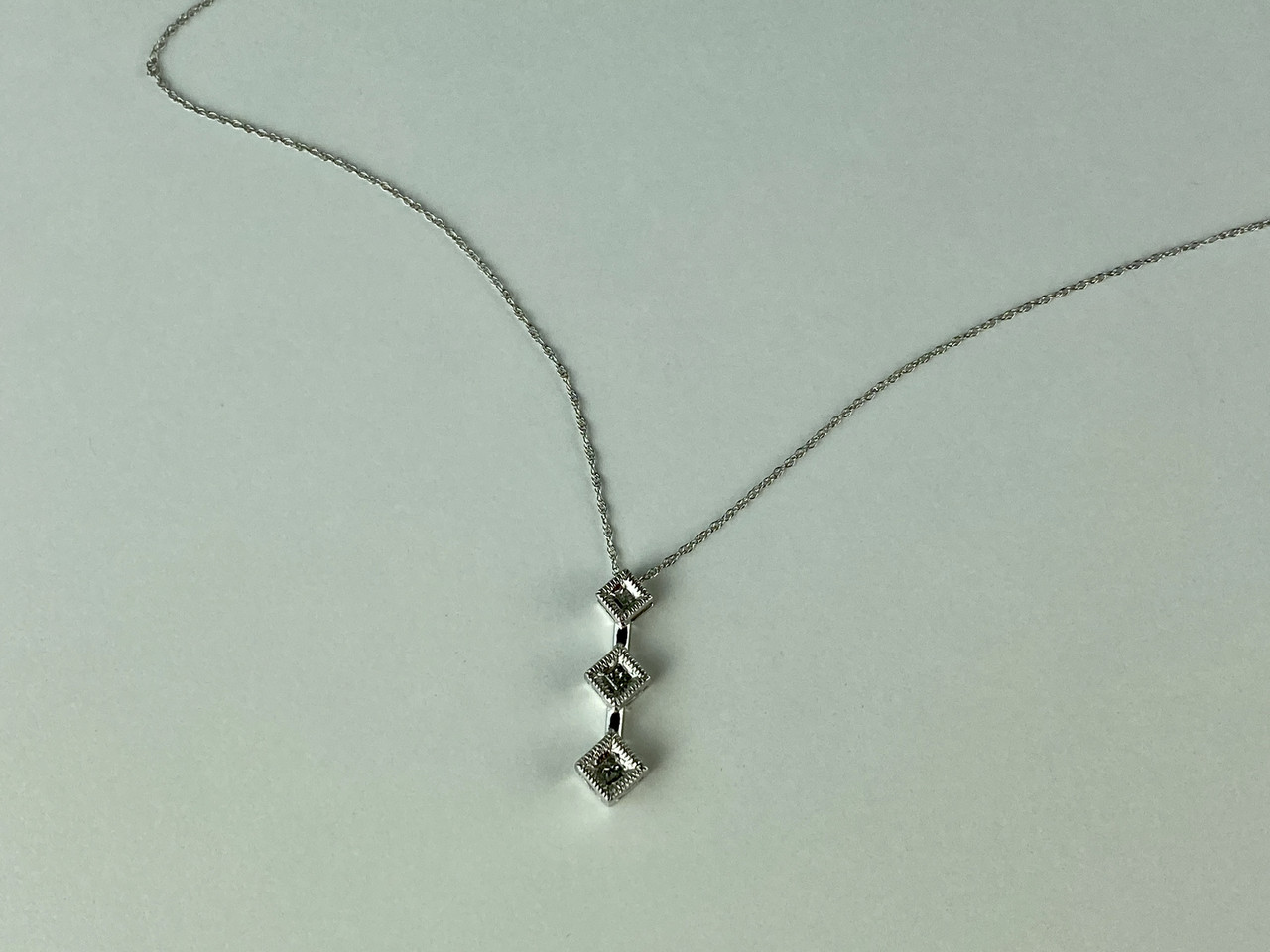 

Цепочка с кулоном из Белого Золота с Бриллиантами Sky Jewelry 8889